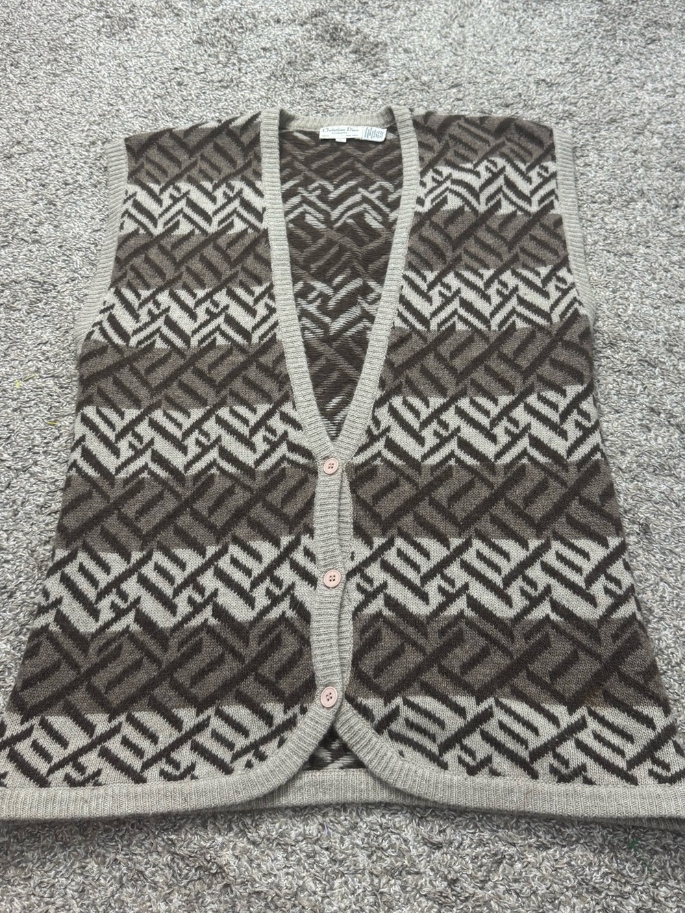 Christian Dior Separates Vintage Lambswool Sweater Vest